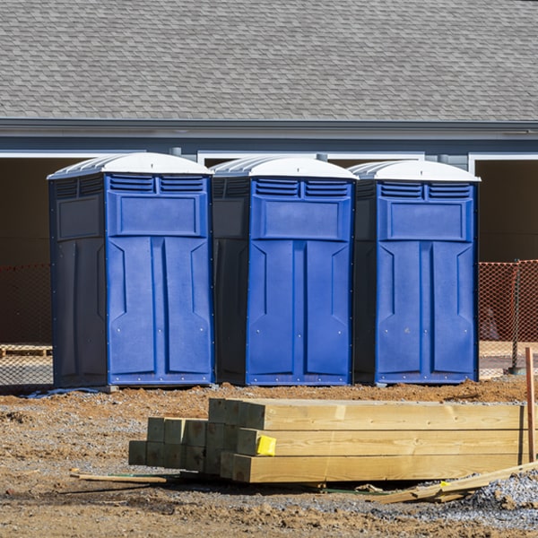 how can i report damages or issues with the porta potties during my rental period in Seibert Colorado